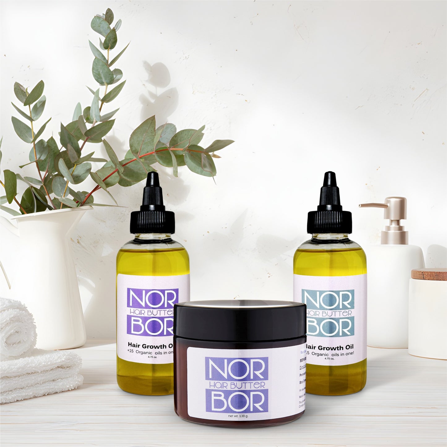 NORBOR BEAUTY - Scalp Nourishing Kit (Alopecia and Balding Stopper)